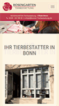 Mobile Screenshot of bonner-tierbestattung.de